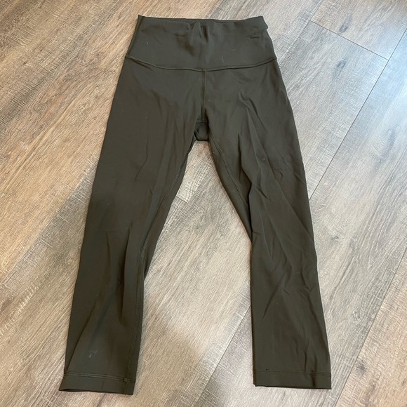 Lululemon Wunder Train High-Rise Crop 21” - dark olive - Picture 1 of 3